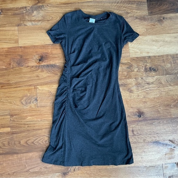 CAbi Weekend Short Sleeve Ruched T-shirt Dress #5408 - Picture 5 of 11